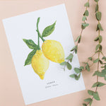 *SALE* Super Seconds Festival - Lemons Illustrated Digital Print - A4