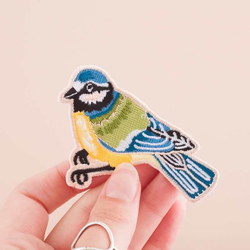 *SECOND* Super Seconds Festival -Bluetit Bird Embroidered Iron-on Patch