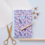 *SECOND* Super Seconds Festival - Blue Leaf Pattern Notebook - A5 100 Page Journal