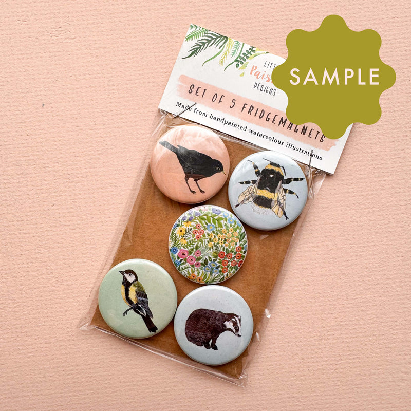 *SAMPLE* Super Seconds Festival - Mixed Design Fridge Magnets Pack Of 5