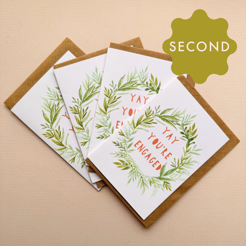 *SECOND* Super Seconds Festival - Leafy Engagement A6 Card