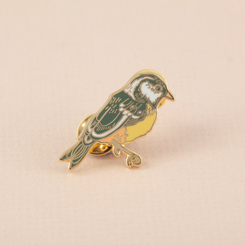 British Garden Bird Hard Enamel Pin Badge