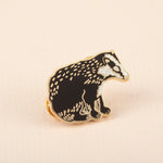 British Badger Enamel Pin Badge