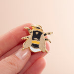 British Bee Hard Enamel Pin Badge