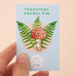 Toadstool Hard Enamel Pin Badge