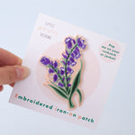 Bluebell Embroidered Iron-on Patch