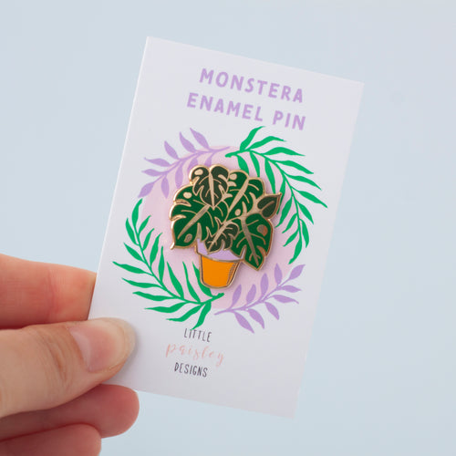 Monstera Hard Enamel Pin Badge