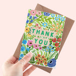 Floral Pattern Thank You Card