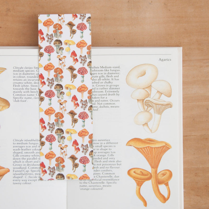 Mushrooms & Houseplants Print Reversible Bookmark