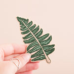 Fern Embroidered Iron-on Patch