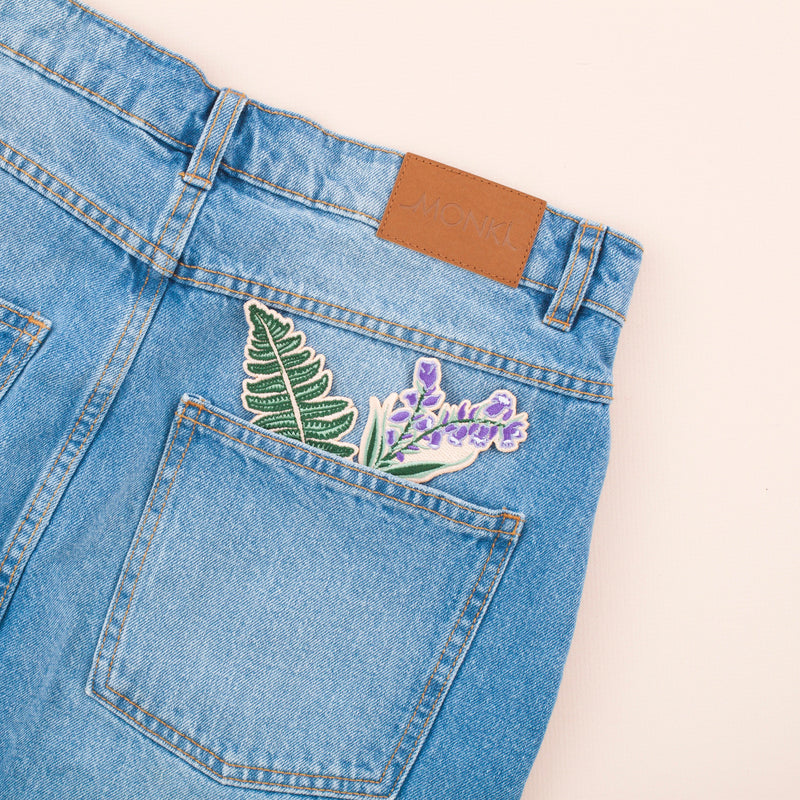 Bluebell Embroidered Iron-on Patch