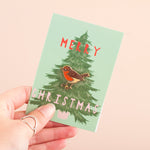 Enamel Pin Christmas Card - Robin Pin