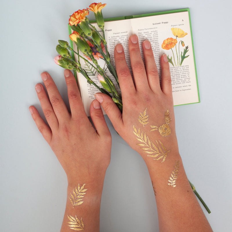 Buy Gold Metallic Tattoo Online In India - Etsy India