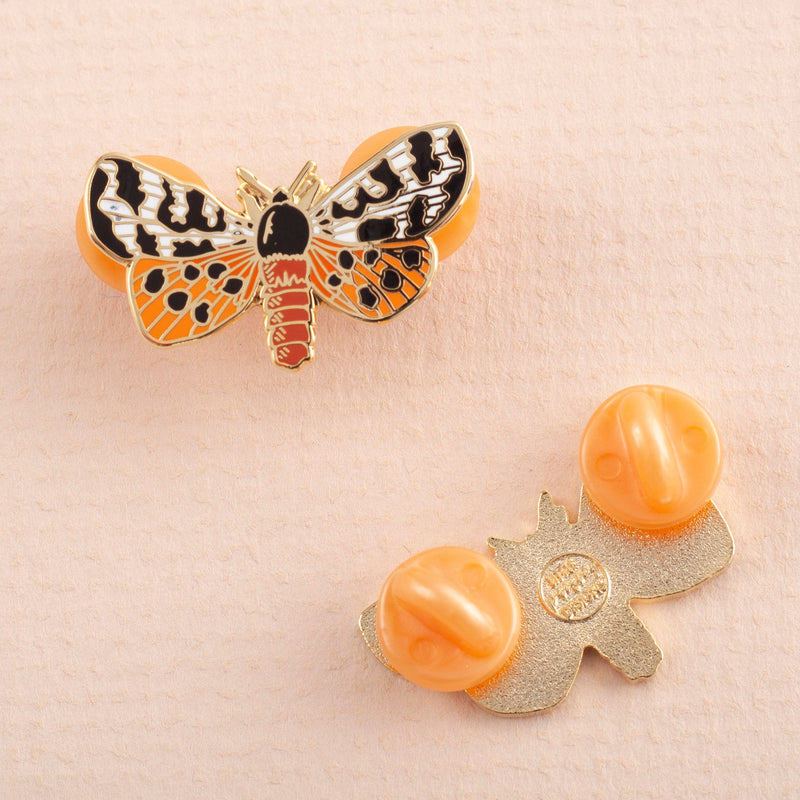 Garden Tiger Moth Enamel Pin Badge