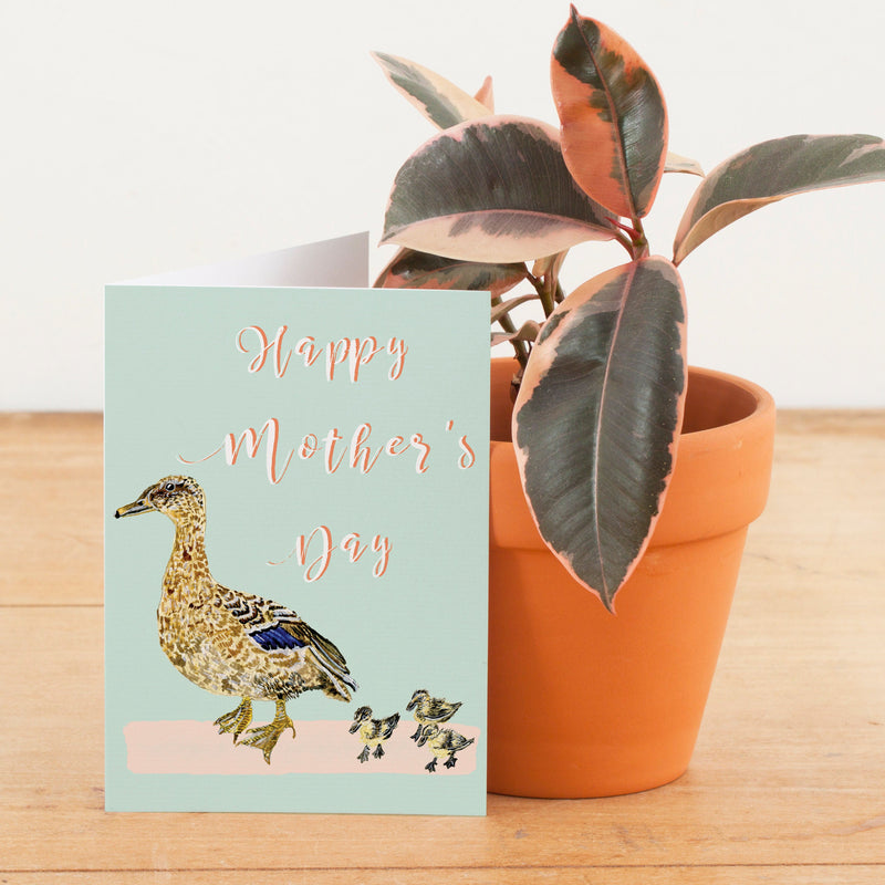 Mother's Day Duck Illustrated Card