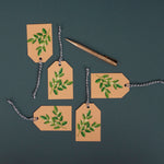 Holly Sprig Christmas Gift Tag - Pack of 5