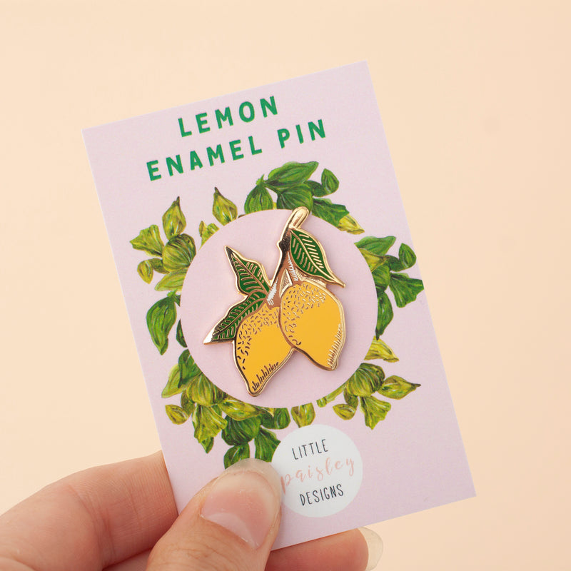 Lemons Enamel Pin Badge