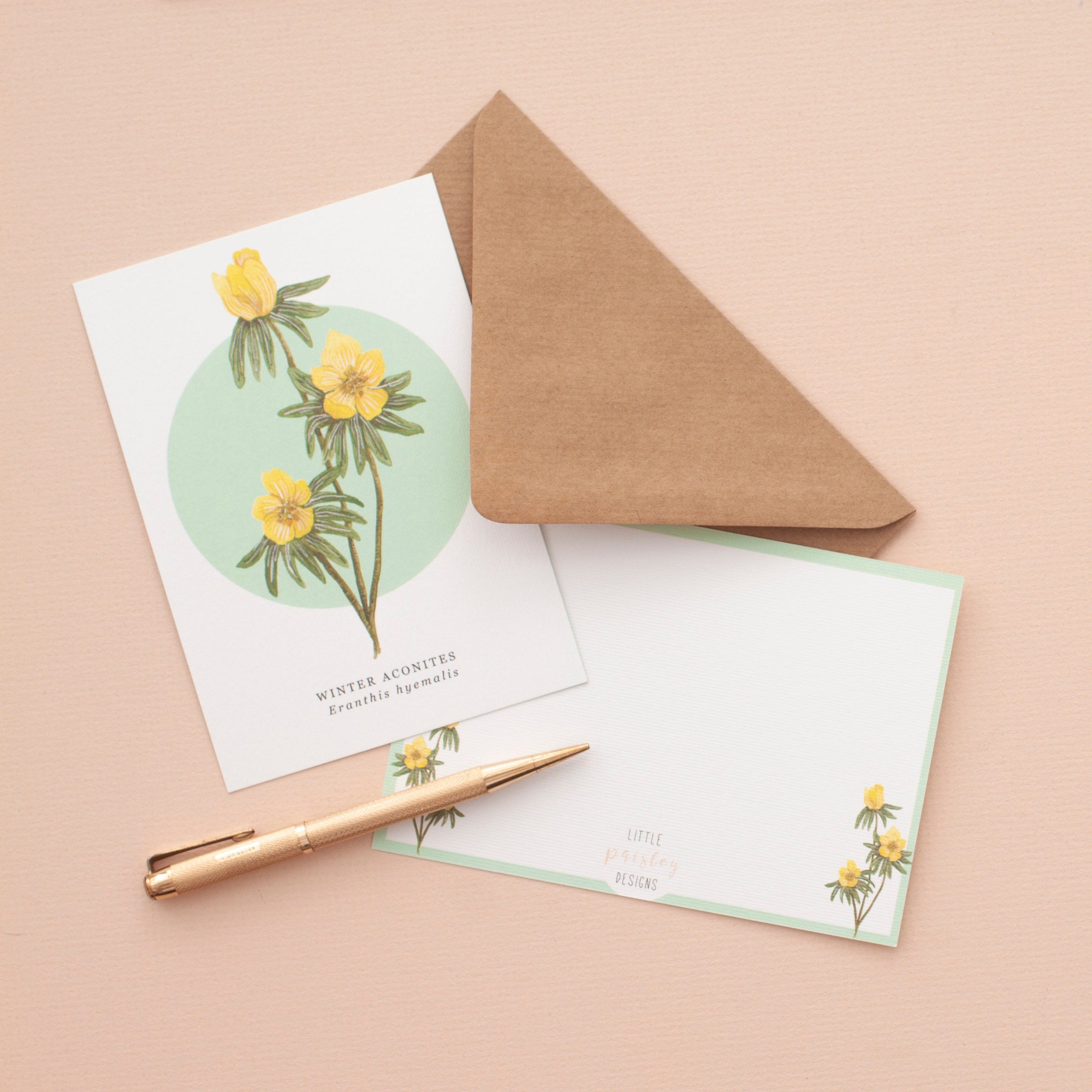 British Wild Flower Notelets - Pack of 8 – Little Paisley Designs