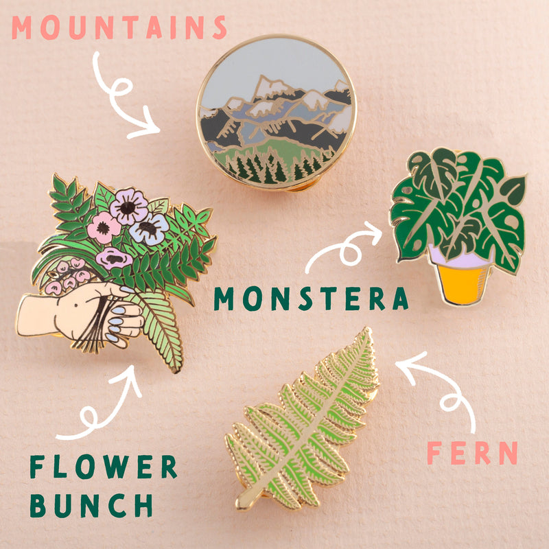 Any 2 Nature Inspired Enamel Pins Deal