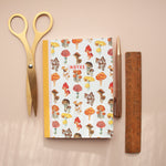 Mushrooms & Toadstools Print Illustrated A6 Journal Notebook