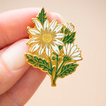 Daisy Flower Enamel Pin Badge