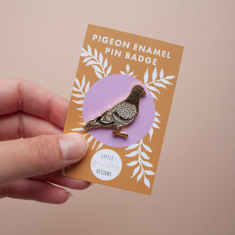 Pigeon Enamel Pin Badge