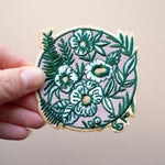 Botanical Pattern Embroidered Iron-on Patch
