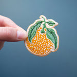Clementine Embroidered Iron-on Patch