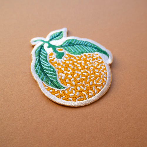 Clementine Embroidered Iron-on Patch