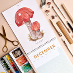 2024 British Mushrooms Month To A Page Calendar